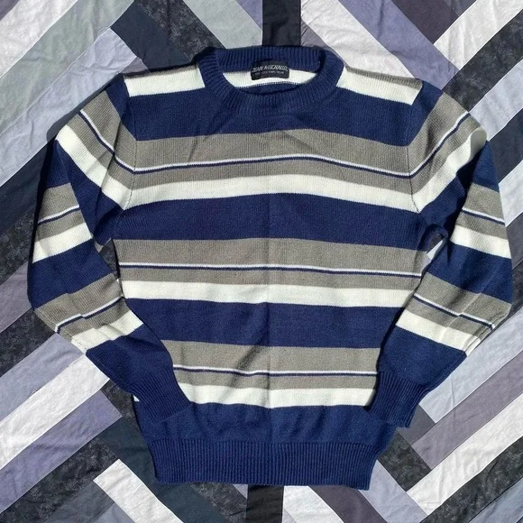 Vintage Jean Michaud Striped Sweater - Picture 2 of 4